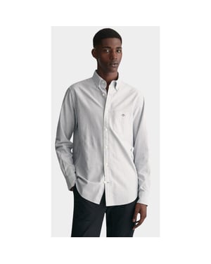 Gant Casual hemd lange mouw oxford banker stripe shirt 3000230/423