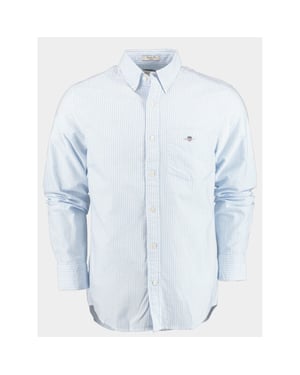 Gant Casual hemd lange mouw reg oxford banker stripe shirt 3000230/455