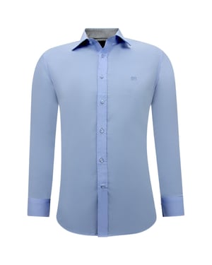 Gentile Bellini Business overhemden lange mouw slim fit stretch