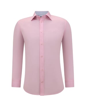 Gentile Bellini Overhemden lange mouw effen slim fit