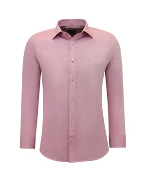 Gentile Bellini Zakelijke effen oxfordslim fit fuchsia