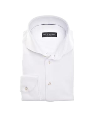 John Miller Slim fit lange mouw overhemden 5346516