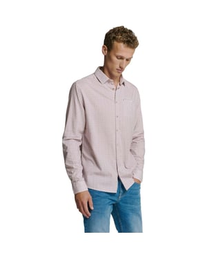 No Excess Shirt allover printed mauve