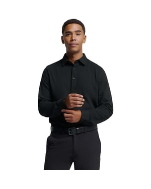 No Excess Shirt jersey pique stretch black