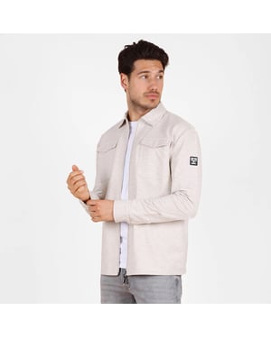 Q1905 Overshirt hattem zand melange
