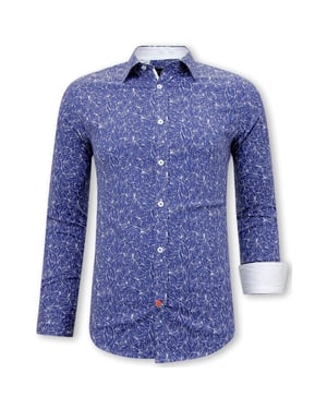 Tony Backer Bloemenprint slim fit