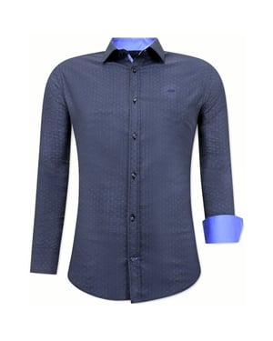 Tony Backer Met print slim fit