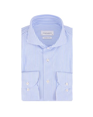 Profuomo Japanese knitted overhemd met lange mouwen