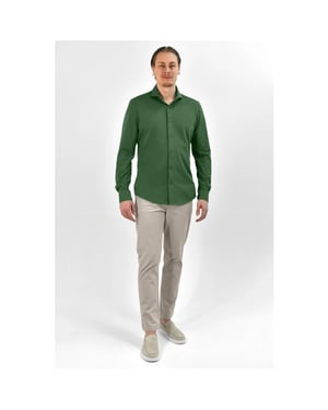 Vercate Strijkvrij overhemd japanese knitted -