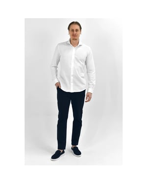 Vercate Strijkvrij overhemd japanese knitted -