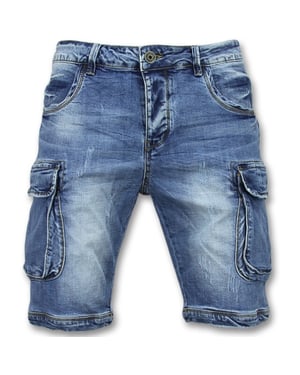 Enos Korte spijkerbroek shorts spijker