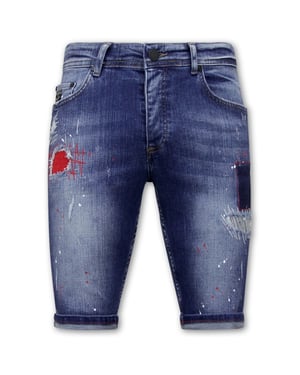 Local Fanatic Korte spijkerbroek stretch 1041
