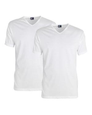 Alan Red Heren ondershirt vermont extra lang t-shirt v-hals 2-pack -