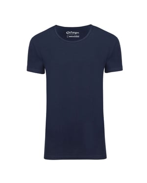Garage Basis t-shirt diepe ronde hals bodyfit