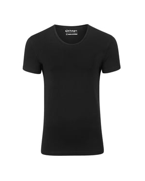 Garage Basis t-shirt diepe ronde hals bodyfit
