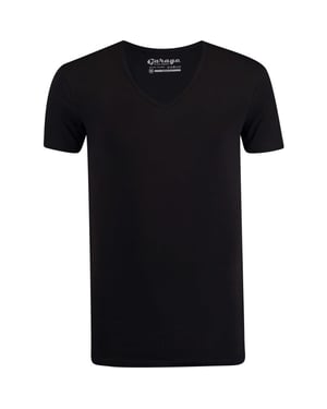 Garage Basis t-shirt diepe v-hals bodyfit