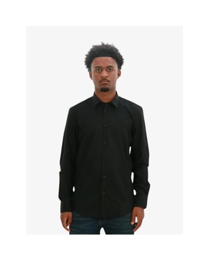 Antony Morato Shirt napoli slim fit in soft touch cotton fabric easy iron blac