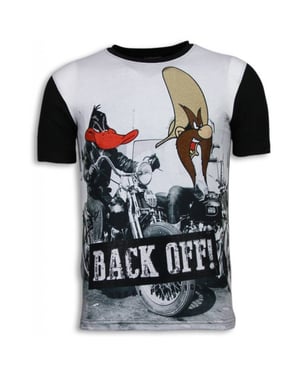 Local Fanatic Back off digital rhinestone t-shirt