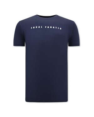Local Fanatic Cartoon t-shirt navy