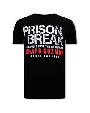 Local Fanatic Chapo guzman prison break t-shirt