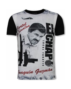 Local Fanatic El chapo digital rhinestone t-shirt