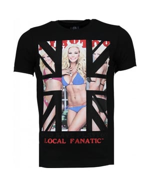 Local Fanatic God save playtoy rhinestone t-shirt