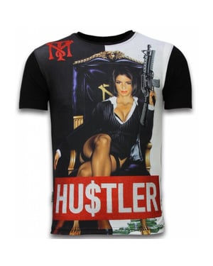 Local Fanatic Hu$tler digital rhinestone t-shirt