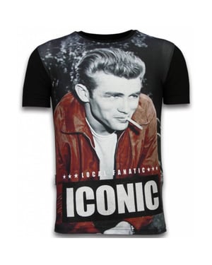 Local Fanatic James dean iconic digital rhinestone t-shirt