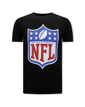 Local Fanatic Nfl shield team print t-shirt