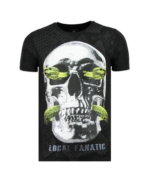 Local Fanatic Skull snake vette t-shirt