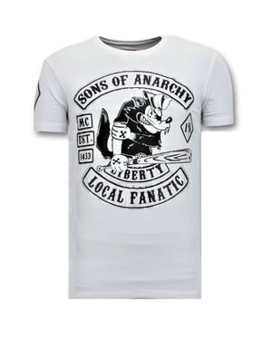 Local Fanatic T-shirt met print sons of anarchy mc