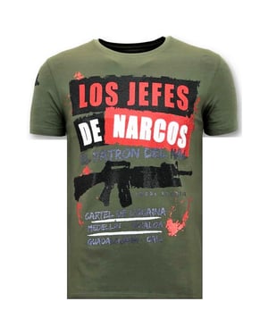 Local Fanatic T-shirt rhinestone los jefes de narcos