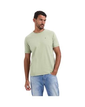 No Excess T-shirt crewneck slub light moss