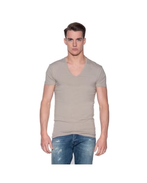 Slater Stretch t-shirt diepe v-hals 2-pack