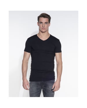 Slater Stretch t-shirt v-hals 2-pack