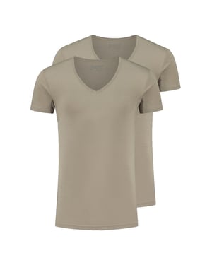 Slater Tencel coolmax t-shirt met korte mouwen