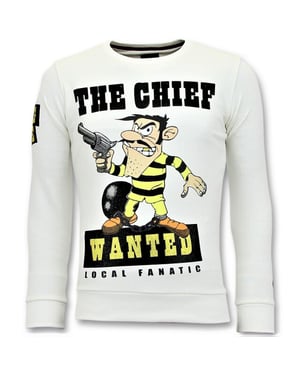 Local Fanatic Rhinestones sweater the chief wanted trui