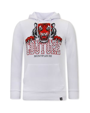 Tony Backer Hoodie met print tiger head