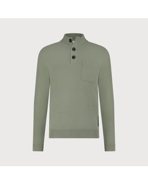 Blue Industry De pullover met knoop- en ritssluiting |