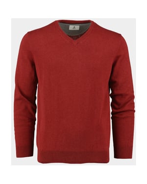 Bos Bright Blue Pullover katoenen v-hals 428100cct/365