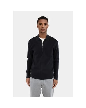 Ciszere Caleb knitted half zip black
