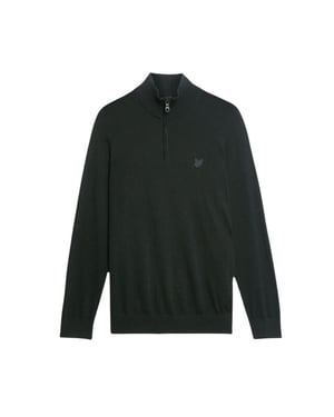 Lyle and Scott Lyle&scott tonal eagle merino quarter zip jumper truien kn2122vc