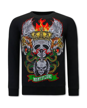 Tony Backer Sweater met print skull head