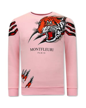 Tony Backer Sweater met print tiger head