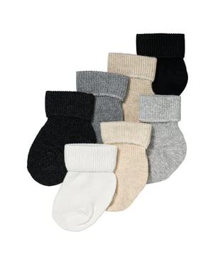 Apollo Baby sokken basic sokjes jongens & meisjes giftbox 7-pack