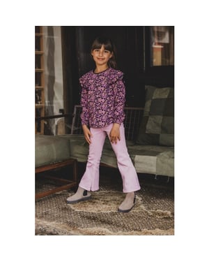 Looxs Revolution Viscose wijde blouse autumn flower voor meisjes in de kleur