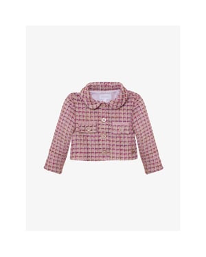 Patachou Meisjes jasje tweed roze