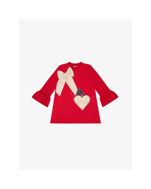 ADee Meisjes jurk robin handbag red