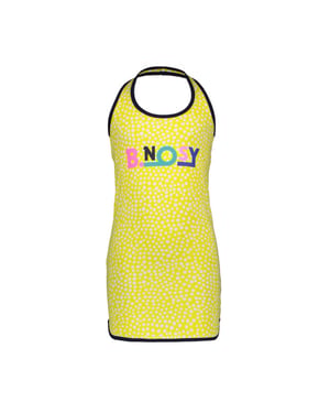 B.Nosy Girls dumbbell dress with dot aop and chest dessin