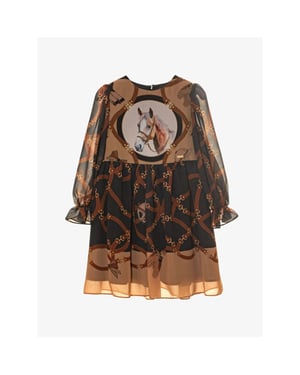 Patachou Meisjes jurk horses print